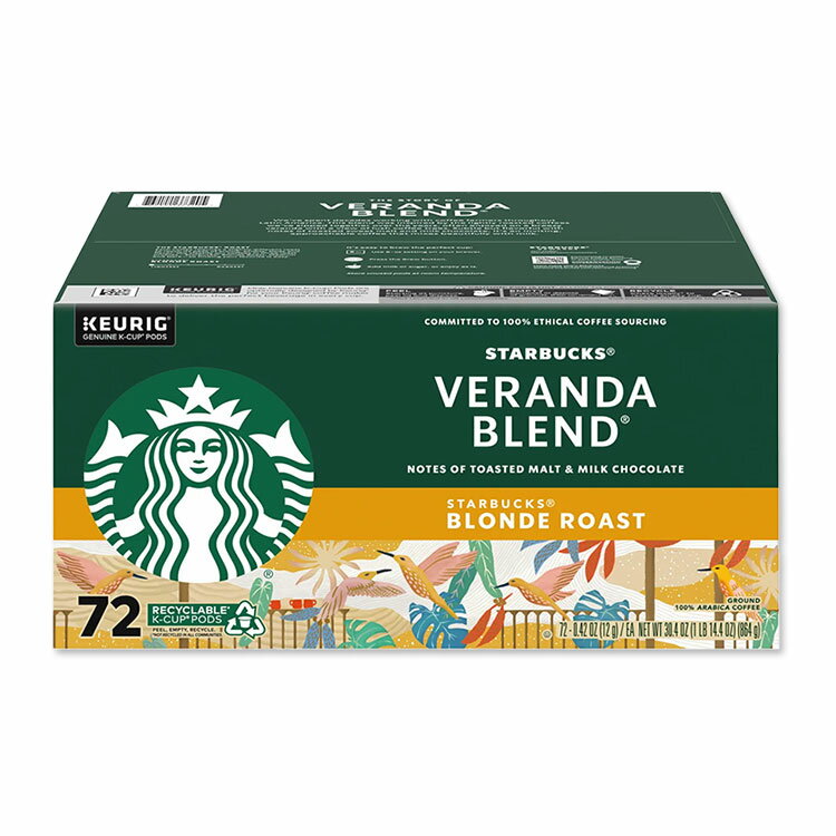 【アメリカコストコ品】スターバックスコーヒー ベランダブレンド ブロンドロースト Kカップ 72個入り Starbucks Coffee Veranda Blend Blonde Roast K-Cup, 72-count【お取り寄せ商品】【合わせて買いたい】