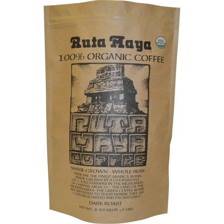 【アメリカコストコ品】ルタ マヤ オーガニック ダークロースト コーヒー 5 ポンド Ruta Maya Organic Dark Roast Coffee, 5 lbs【お取り寄せ商品】【合わせて買いたい】