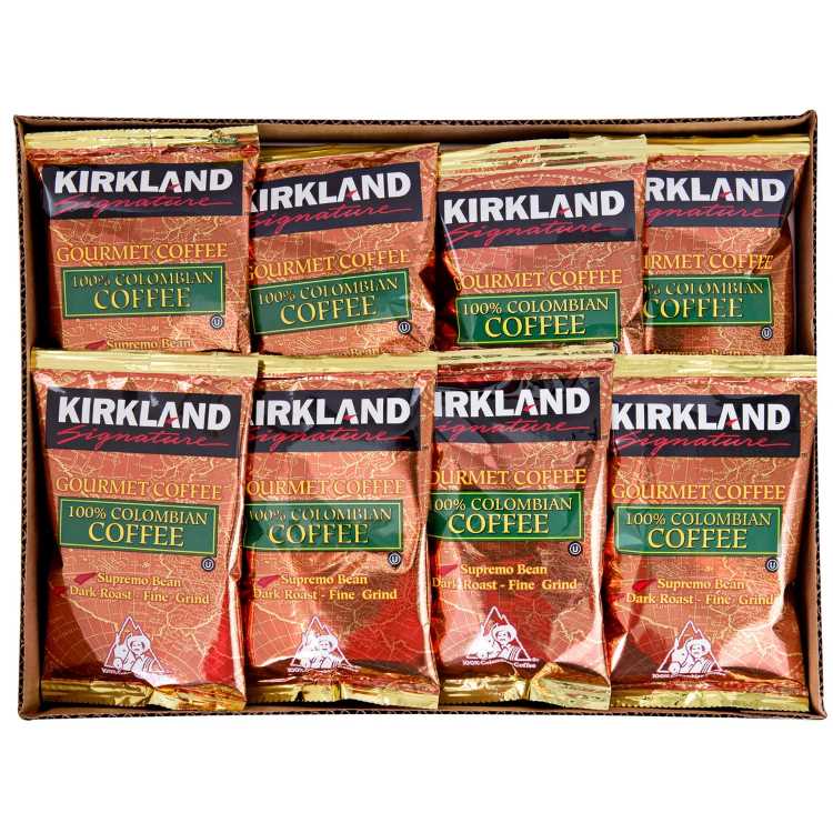 Coffee Sets - 【アメリカコストコ品】カークランドシグネチャー 100% コロンビアコーヒー ダークロースト 約49g 、42 個入り Kirkland Signature 100% Colombian Coffee, Dark Roast, 1.75 oz, 42-count【お取り寄せ商品】【合わせて買いたい】