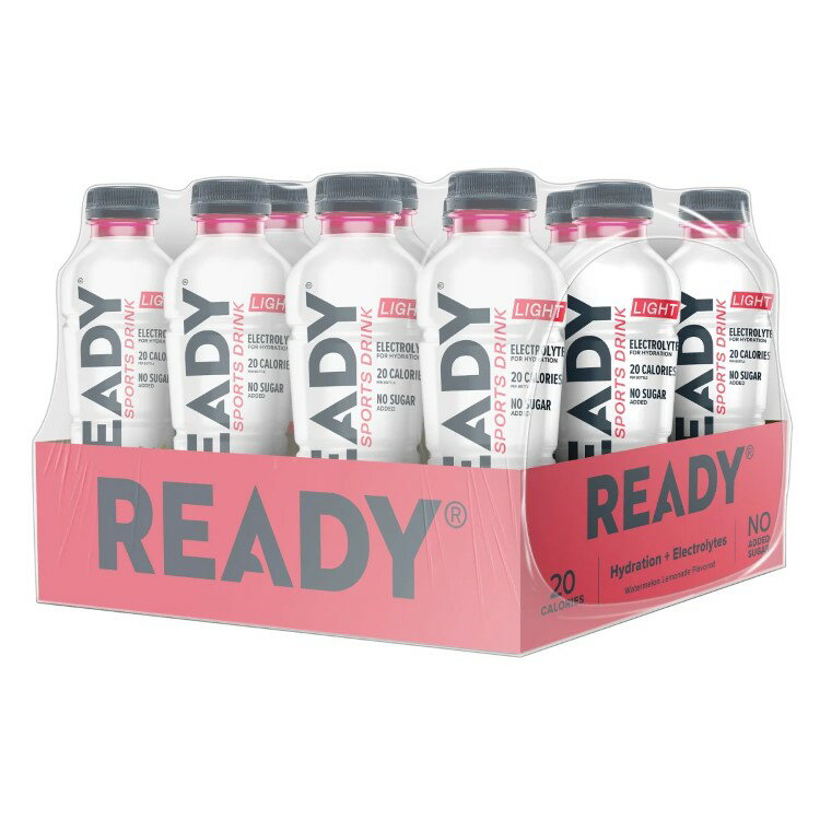 【アメリカコストコ品】レディ スポーツドリンク ライト スイカレモネード 約499ml 12 個入り Ready Sports Drink Light, Watermelon Lemonade, 16.9 fl oz, 12-count【お取り寄せ商品】【合わせて買いたい】