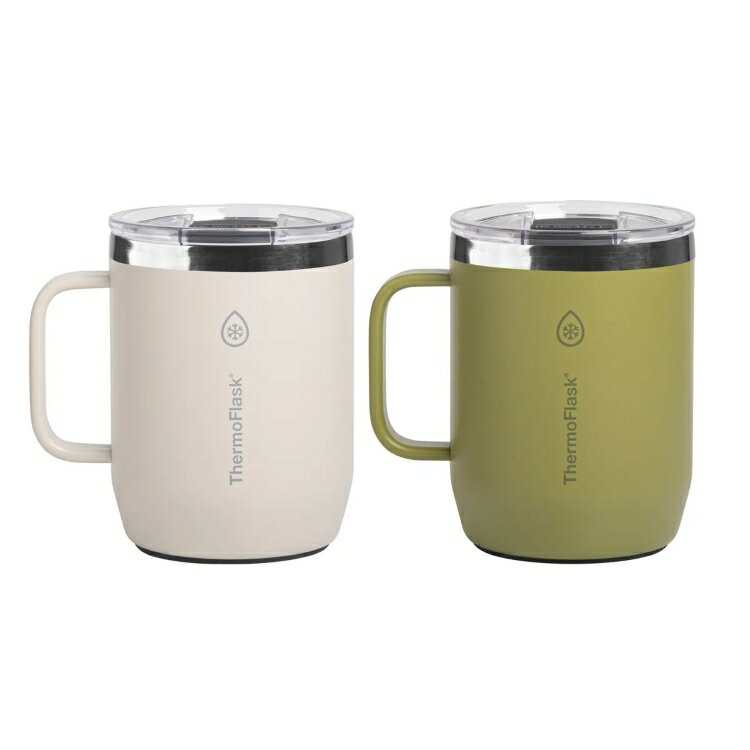 Rakuten - 【ポイントUP★1日-11日2時】【アメリカコストコ品】ThermoFlask ドリンクウェア 断熱コーヒーマグ ハンドル付き 約340g ホワイト ThermoFlask Drinkware Insulated Coffee Mug with Handle, 12oz White 【お取り寄せ商品】【合わせて買いたい】