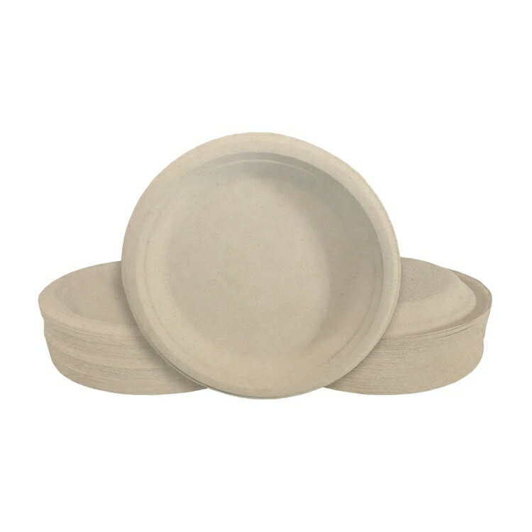 Eco Raj 9インチ コンポストバガスプレート 500枚入り Eco Raj 9-inch Compostable Bagasse Plate, 500-count 