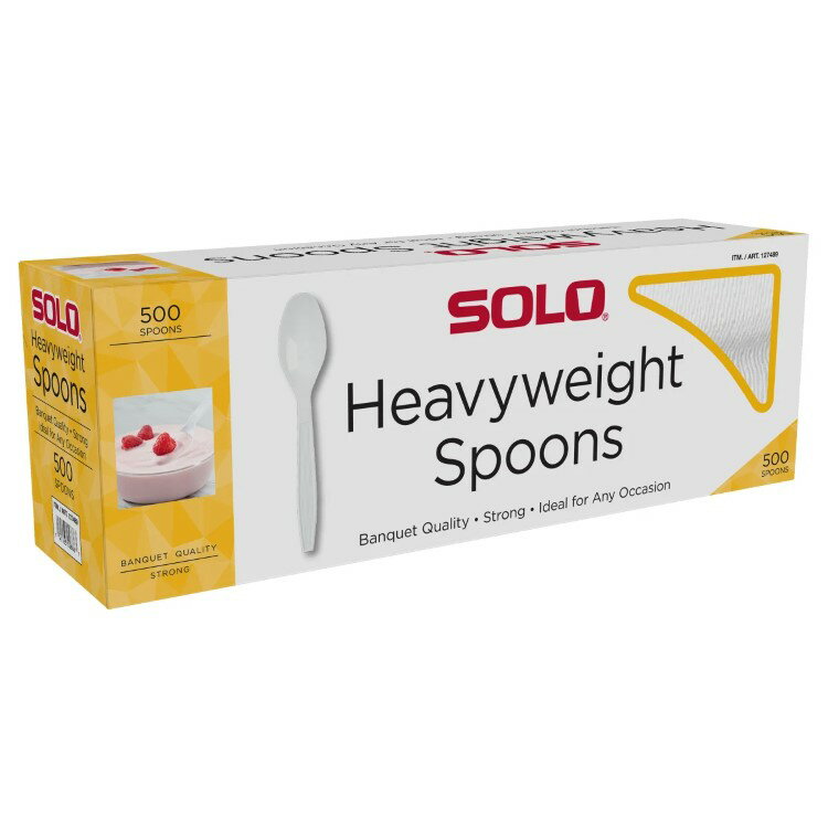 【アメリカコストコ品】Solo ヘビーウェイト プラスチックスプーン ホワイト 500本入り Solo Heavyweight Plastic Spoon, White, 500-count 【お取り寄せ商品】【合わせて買いたい】