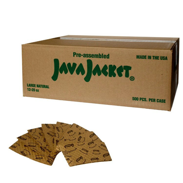 【アメリカコストコ品】ジャバジャケット ペーパーホットカップスリーブ クラフト 500 枚入り Java Jacket Paper Hot Cup Sleeve, Kraft, 500-count 【お取り寄せ商品】【合わせて買いたい】