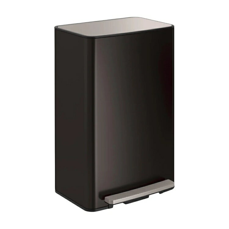 For Separated Refuse - 【アメリカコストコ品】コーラー 47L ステップ式ゴミ箱 ブラックステンレススチール Kohler 47L Step Trash Can Black Stainless Steel 【お取り寄せ商品】【合わせて買いたい】