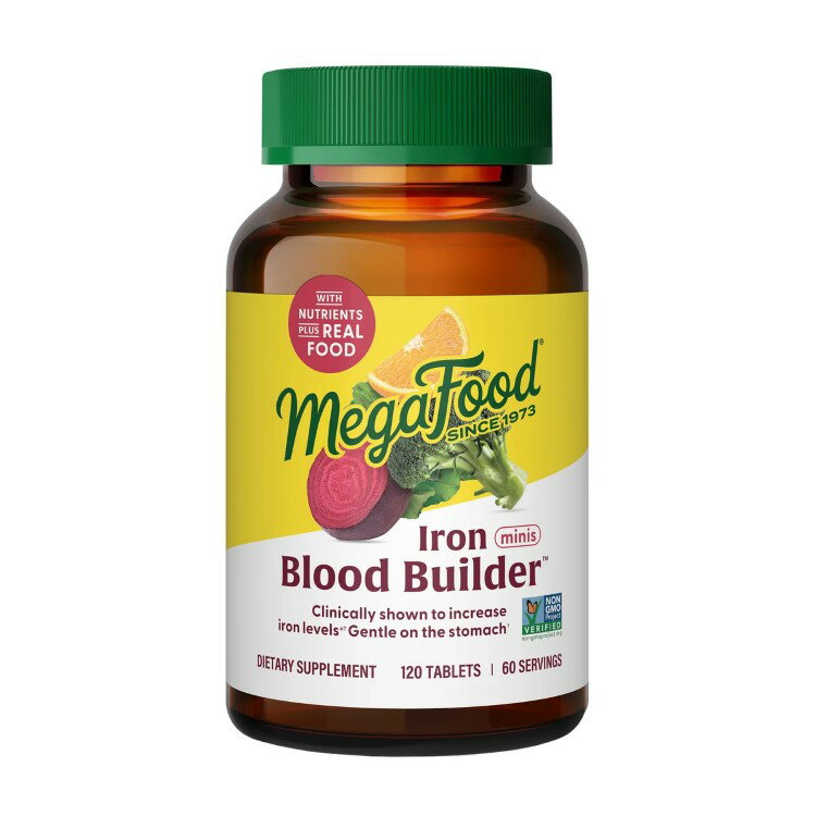 【アメリカコストコ品】メガフード ブラッドビルダー アイアンミニ 120粒 MegaFood Blood Builder Iron Minis, 120 Tablets【お取り寄せ商品】【合わせて買いたい】