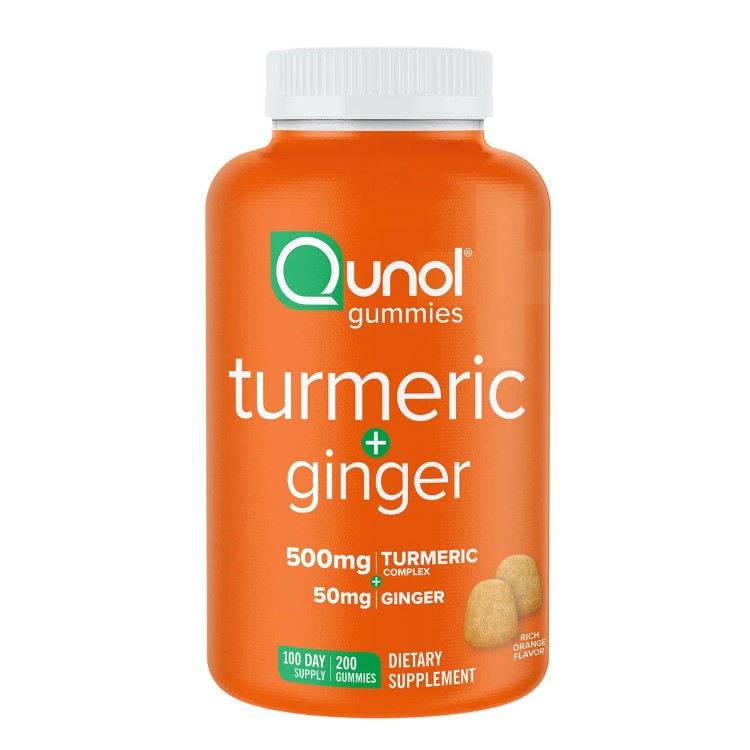500 mg バイオ強化ウコン複合体ショウガ根50mgおいしいクリーミーなオレンジ風味の噛めるグミ人工着色料不使用、非遺伝子組み換え、ビーガン、グルテンフリー