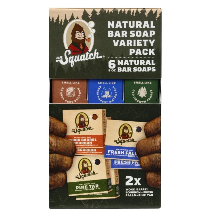 乐天商城 - 【アメリカコストコ品】ドクタースクワッチ ナチュラルバーソープ 約141g 6パック Dr. Squatch Natural Bar Soap, 5 oz, 6-pack 【お取り寄せ商品】【合わせて買いたい】