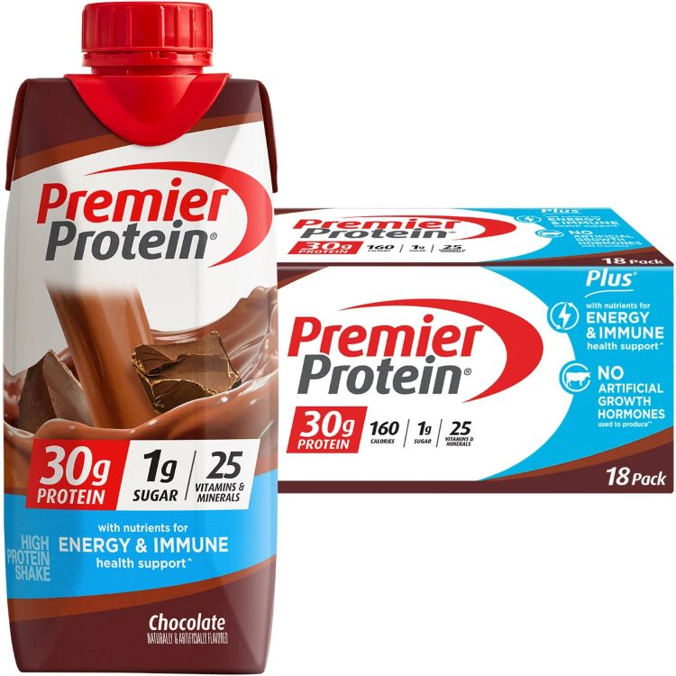【アメリカコストコ品】プレミアプロテイン プラス エネルギー＆イミューンサポート シェイクチョコレート 18 パック Premier 30g Protein PLUS Energy and Immune Support Shakes Chocolate 11 fl oz 【お取り寄せ商品】