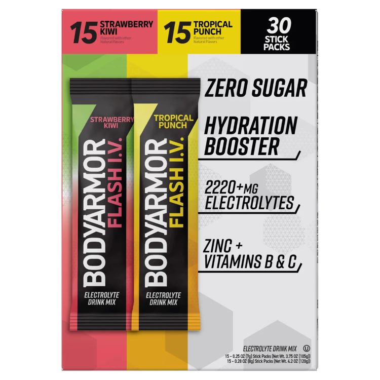 【アメリカコストコ品】ボディアーマー フラッシュ IV ハイドレーション ブースター 個別スティックパック 30 個 バラエティパック BODYARMOR Flash I.V. Hydration Booster, 30 Individual Serving Stick Packs, Variety Pack 【お取り寄せ商品】【合わせて買いたい】