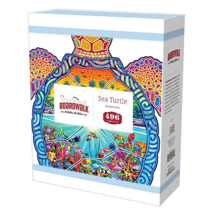 ボードウォーク 大型木製パズル ウミガメ Boardwalk Jumbo Wooden Puzzle Sea Turtle 【お取り寄せ商品】