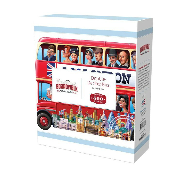 ボードウォーク 大型木製パズル 二階建てバス Boardwalk Jumbo Wooden Puzzle Double Decker Bus 【お取り寄せ商品】