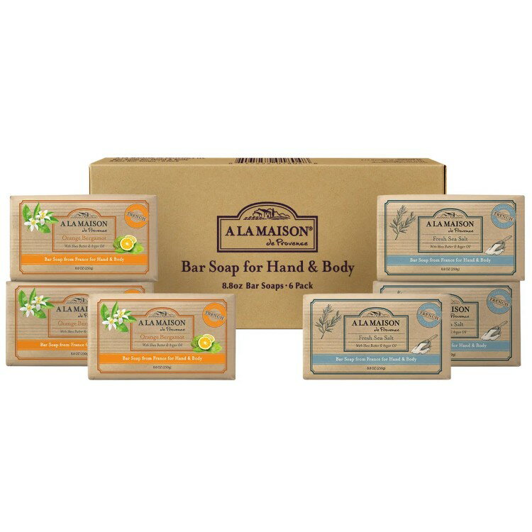 Rakuten - A La Maison バーソープ 8.8オンス 6個パック A La Maison Bar Soap, 8.8 oz, 6-pack 【お取り寄せ商品】
