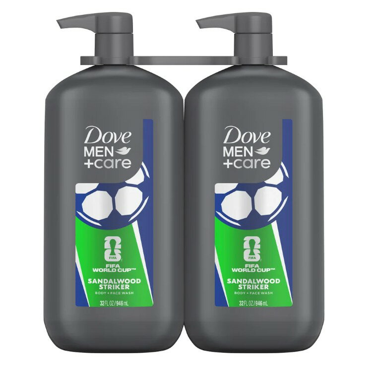 乐天商城 - ダヴ メン+ケア ボディ＆フェイスウォッシュ 946mL 2本セット Dove Men +Care Body & Face Wash, 32 fl oz, 2-pack 【お取り寄せ商品】
