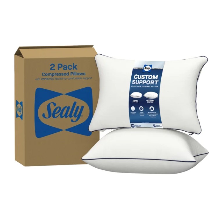 シーリー スターリングコレクション カスタムサポートピロー 2個セット Sealy Ster...