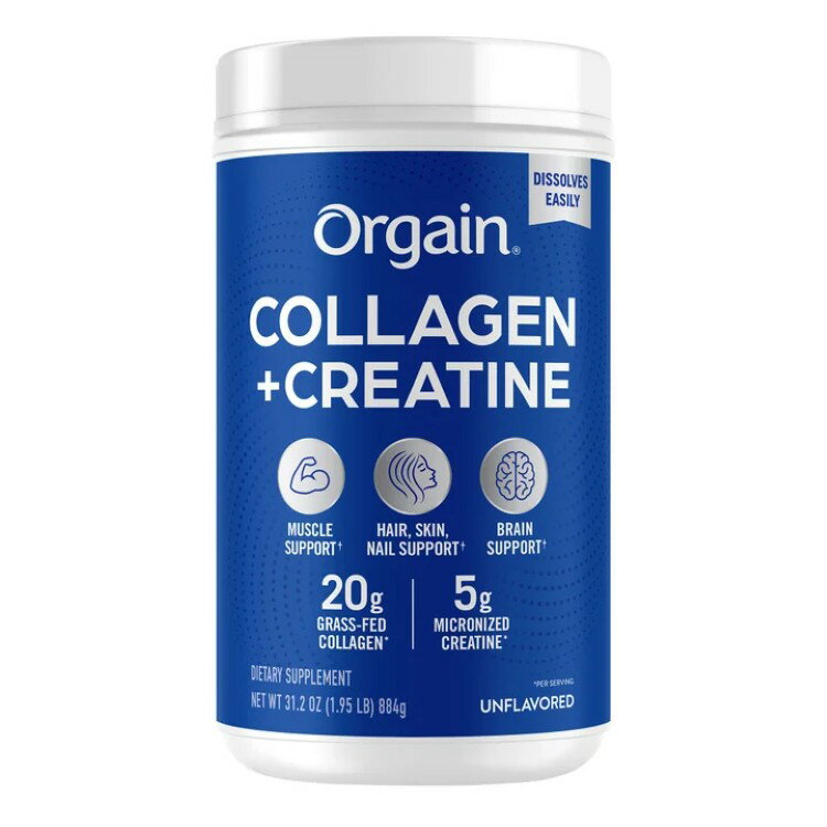 樂天商城 - 【ポイントUP★12日20時-30日】オルゲイン コラーゲン＋クレアチン 無香料 約884g Orgain Collagen + Creatine, Unflavored, 1.95 lbs 【お取り寄せ商品】