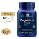 ライフエクステンション クエン酸マグネシウム 100mg 100粒 1〜3ヶ月分 Life Extension MAGNESIUM CITRATE 1