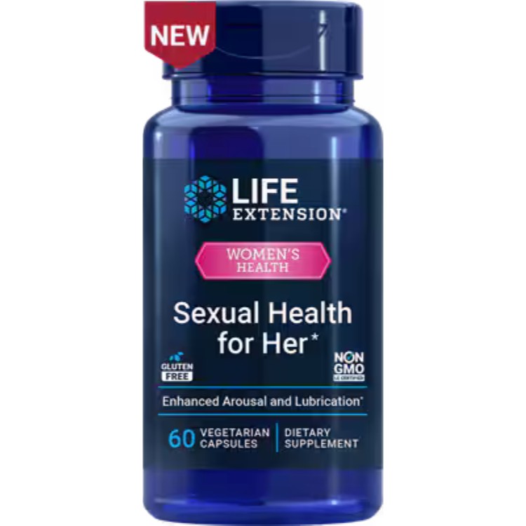 ライフエクステンション セクシュアルヘルスフォーハー 60ベジカプセル Life Extension Sexual Health for Her 60 vegetarian capsules【お取り寄せ商品】【合わせて買いたい】