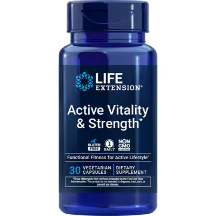 樂天商城 - ライフエクステンション アクティブ バイタリティ & ストレングス 30 ベジタリアン カプセル Life Extension Active Vitality & Strength 30 vegetarian capsules 【お取り寄せ商品】