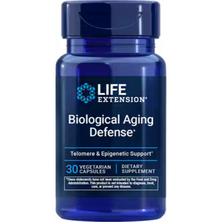 ライフエクステンション バイオロジカル エイジング ディフェンス 100mg, 30 ベジタリアン カプセル Life Extension Biological Aging Defense 100 mg, 30 vegetarian capsules 