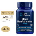 Life Extension メガベンフォチアミン サプリメント 250mg 120粒 ベジタリアンカプセル ライフエクステンション Mega Benfotiamine その1