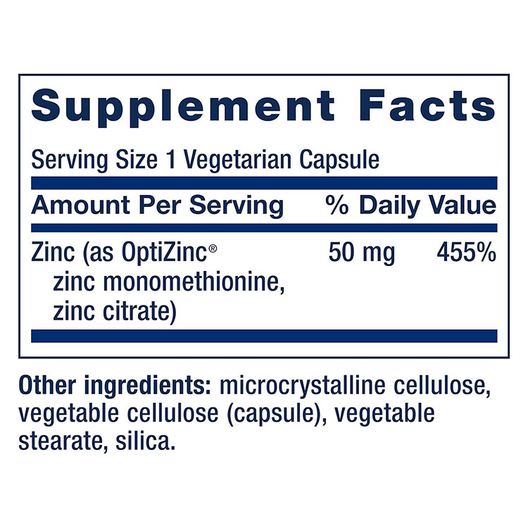 アメリカサプリ専門スピードボディの亜鉛 50mg 90粒 カプセル 3ヶ月分 Life Extension (ライフエクステンション)ZINC 50 MG HIGH POTENCY 90 VEGETARIAN CAPS｜アングル3