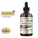 【最大1200円OFFクーポン】ドクターメルコラ オーガニック ホホバオイル 118ml (4fl oz) Dr.Mercola Organic Jojoba Oil キャリアオイル スキンケア ボディケア ヘアケア