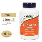 L-プロリン 500mg 120粒 NOW Foods(ナウフーズ)