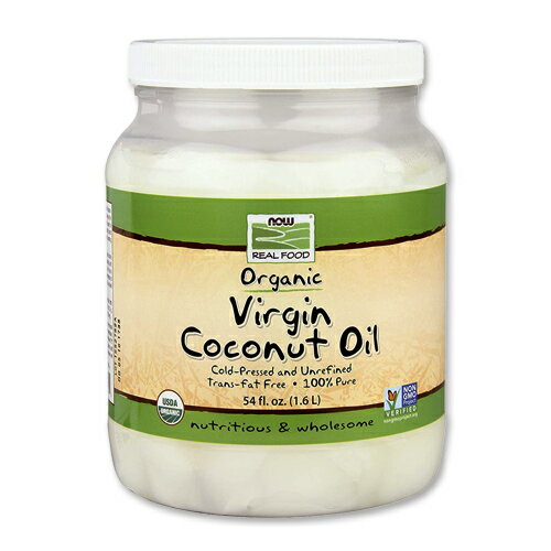 NOW Foods オーガニックバージン ココナッツオイル 1.6L ナウフーズ ORGANIC COCONUT OIL VIRGIN 54FL.OZ.