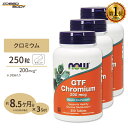 [2個セット] NOW Foods トリクロミウム 500mcg 180粒 ベジカプセル ナウフーズ Tri-Chromium 500mcg 180Veg Capsules 2bottles set