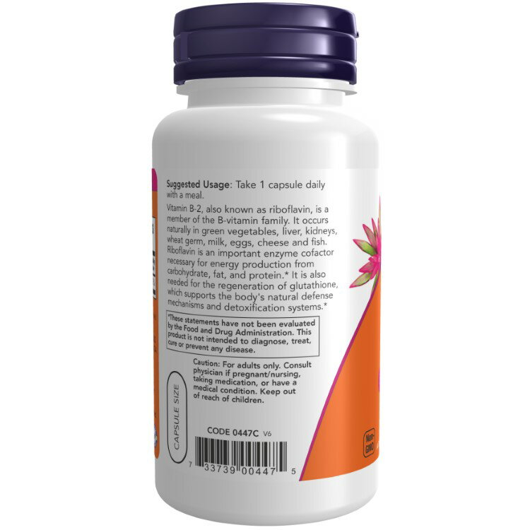 [2個セット] ナウフーズ ビタミンB2 100mg 100粒 NOW Foods Vitamin B-2 100 mg Ve...