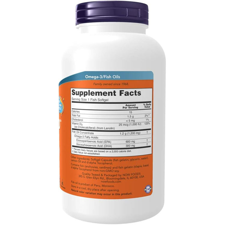 NOW Foods ウルトラオメガ 3-D 180粒 ソフトジェル ナウフーズ Ultra Omega 3-D 18...
