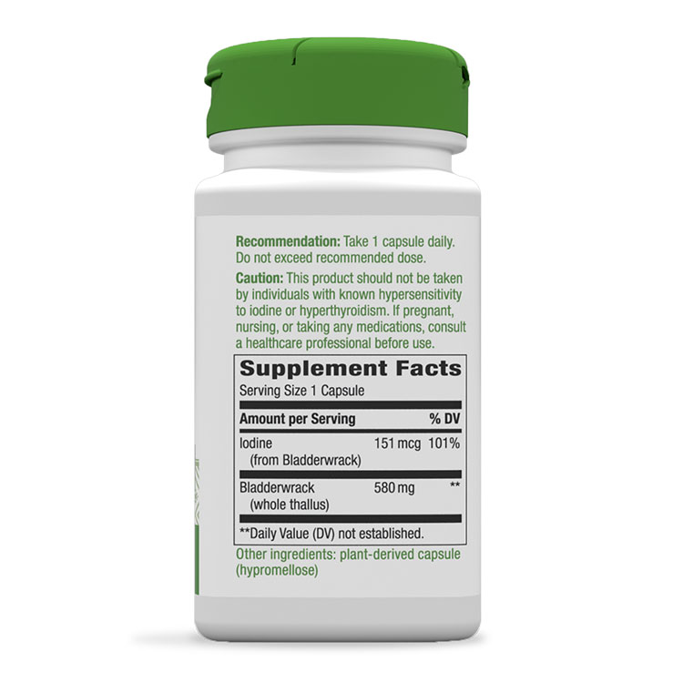 ネイチャーズウェイ ブラダーラック (ヒバマタ) 580mg カプセル　100粒 Nature's Way Bladderwrack 100vcaps　サプリメント　ヨウ素 ダイエット speed-10011404 アメリカサプリ専門スピードボディ サンプル画像2