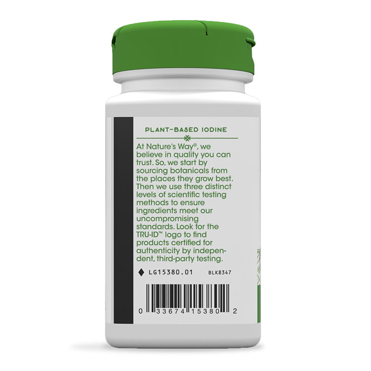 ネイチャーズウェイ ブラダーラック (ヒバマタ) 580mg カプセル　100粒 Nature's Way Bladderwrack 100vcaps　サプリメント　ヨウ素 ダイエット speed-10011404 アメリカサプリ専門スピードボディ サンプル画像3