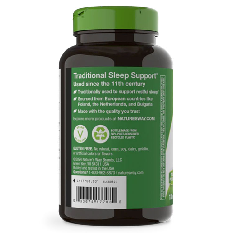 バレリアン 530mg 180粒サプリメント サプリ ハーブ Nature's Way ネイチャーズウェイ アメリカValerian Root 530mg 180cp【お取り寄せ商品】 speed-10020848 アメリカサプリ専門スピードボディ サンプル画像3