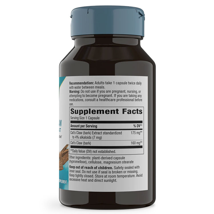 アメリカサプリ専門スピードボディの[2個セット]ネイチャーズウェイ キャッツクローエキス 175mg 60粒 Nature's WayCat's Claw 60Vegan Capsules 2bottles set【お取り寄せ商品】【合わせて買いたい】｜アングル2