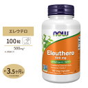 ナウフーズ エレウテロ 500mg ベジカプセル 100粒 NOW Foods ELEUTHERO 500mg 100 VCAPS エゾウコギ ハーブ