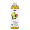 【最大1200円OFFクーポン】ナウフーズ 100%ピュア アボカドオイル 473ml NOW Foods Avocado Oil しっとり 森のバター カサカサ 乾燥 スキンケア マッサージオイル