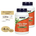  ナウフーズ 10倍濃縮 キャッツクローエキス 334mg 120粒 NOW Foods Cat's Claw Extract 120 Vegcaps