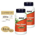 レッドクローバー 375mg 100粒 NOW Foods(ナウフーズ) [2個セット]