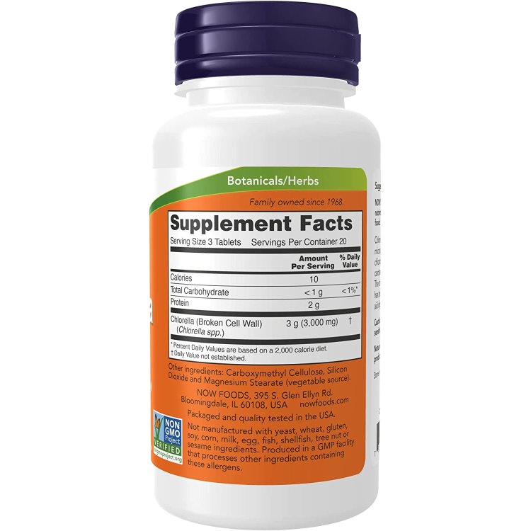 �ʥ��ա��� ������� 1000mg ���֥�å� 60�� NOW Foods CHLORELLA 1000mg 60 TABS �١��������ƥ� ���祫���ƥΥ��� �ӥ��ߥ�C Ŵ ����ѥ��� ���ץ����