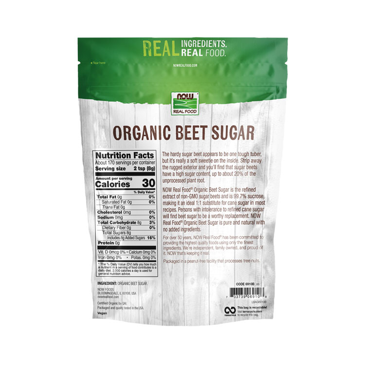 �ں�����Ⱦ�ۡۥʥ��ա��� �ӡ��ȥ��奬�� �������˥å� 1361g (3lbs) NOW Foods Beet Sugar Organic �Ƥ󤵤���