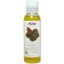 ナウフーズ 100%ピュア オーガニックホホバオイル 118ml NOW Foods Jojoba Oil キャリアオイル ヘアケア スキンケア マッサージオイル _oil