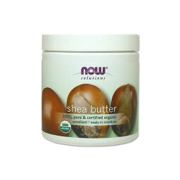 ナウフーズ 100%ピュア オーガニック シアバター 207ml NOW Foods Shea Butter オーガニック ボディクリーム