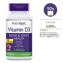 ナトロール ビタミンD3 ボーン&ジョイント チュアブル タブレット 50mcg 2,000 IU 90粒 Natrol Vitamin D3 Bone & Joint Fast Dissolve 栄養補助食品