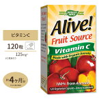 ネイチャーズウェイ アライブ！ オーガニック ビタミンC ベジタリアンカプセル 120粒 Nature's Way Alive！Organic vitamin C アセロラ 100%