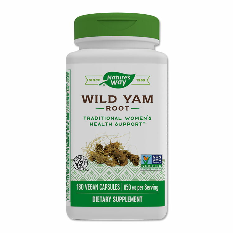 ネイチャーズウェイ ワイルドヤム ルート メキシコヤマイモ根 850mg 2粒あたり カプセル 180粒 Nature s Way Wild Yam Root サプリメント ハーブ 女性 アメリカ