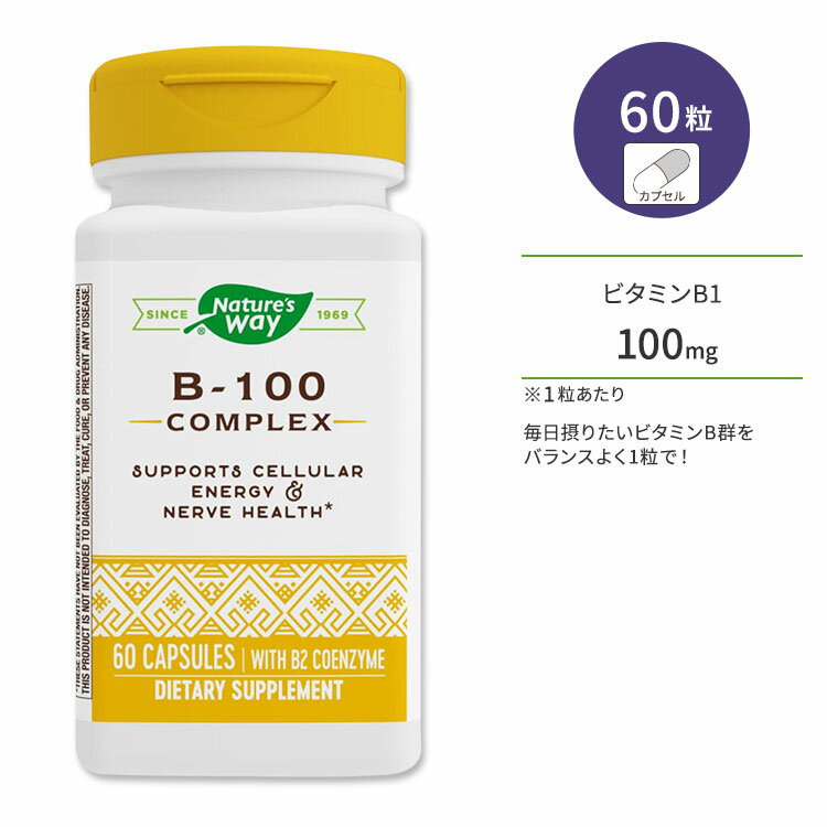 lC`[YEFC r^~B-100 RvbNX 60 JvZ Nature's Way Vitamin B-100 Complex Tvg Nێ h{⏕ K