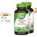 [2個セット] ネイチャーズウェイ フィーバーフュー 380mg カプセル180粒 Nature's Way Feverfew Leaves 180caps ハーブ 植物 1