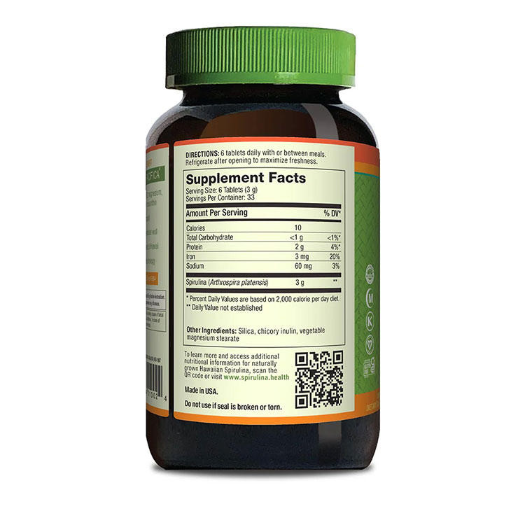 ニュートレックスハワイ ハワイアン スピルリナ パシフィカ 500mg 200粒 タブレッ...